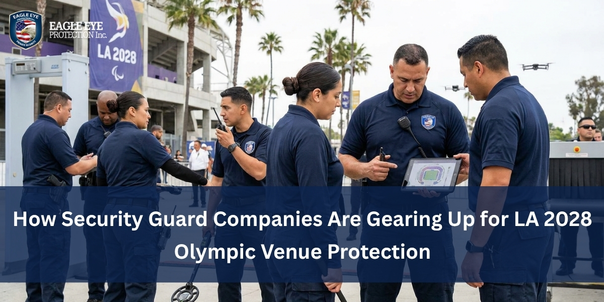 Security guard companies LA 2028 Olympics
